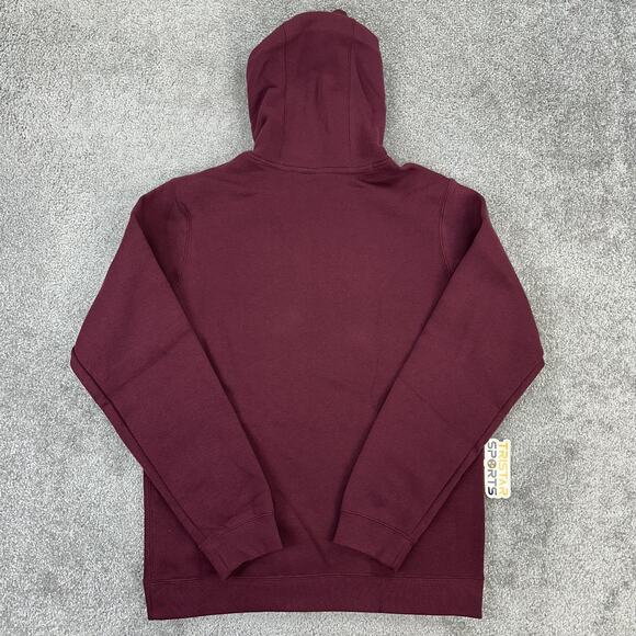 Virginia Tech Hokies Hoodie Mens Medium Maroon NCAA Football Nike Pullover VT - Picture 2 of 9